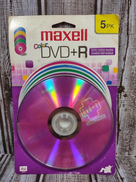 Other - Maxell 4.7GB 120-Minute DVD+Rs (5 pk, Color, Carded)